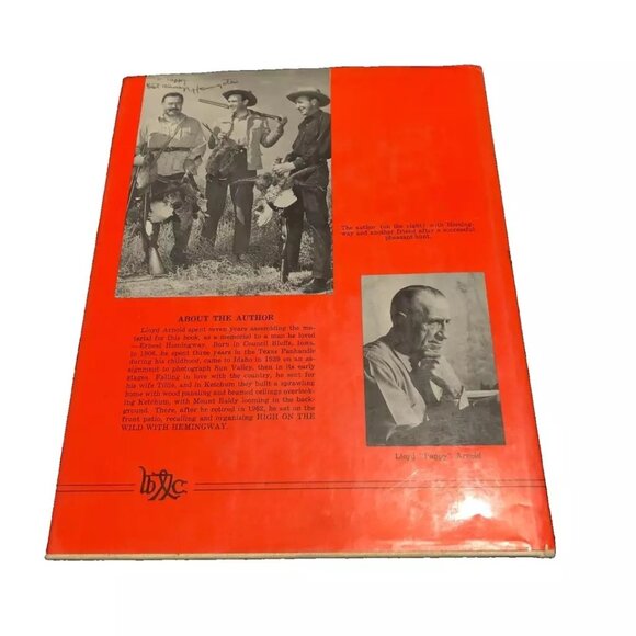 High On The Wild With Hemingway Lloyd R. Arnold 1968 Hardcover First Edition - Picture 5 of 5